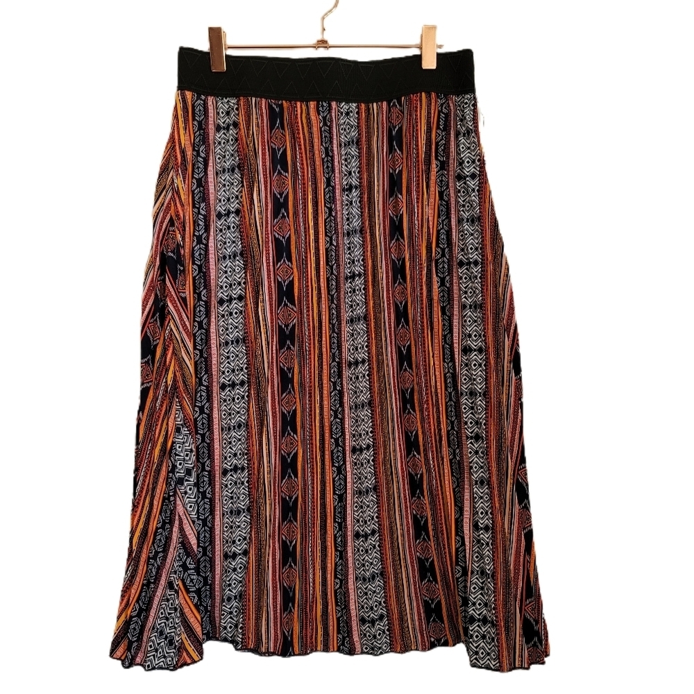 LuLaRoe Jill Skirt L Large Pleated Accordion